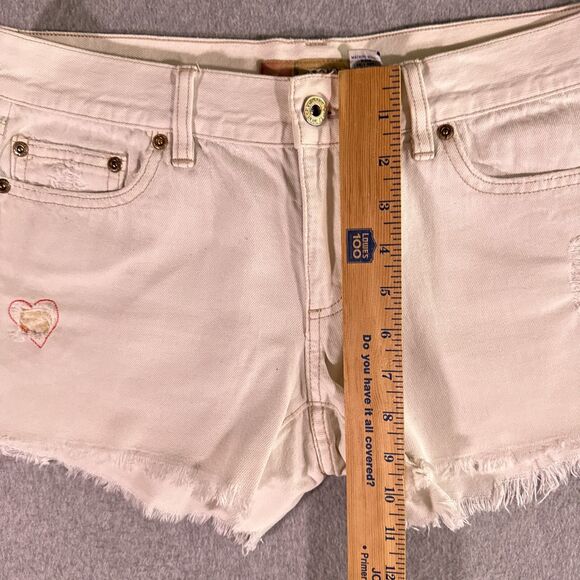Old Navy Womens White Shorts Jeans Size 6 (29) Cut-Off Denim - Picture 5 of 10